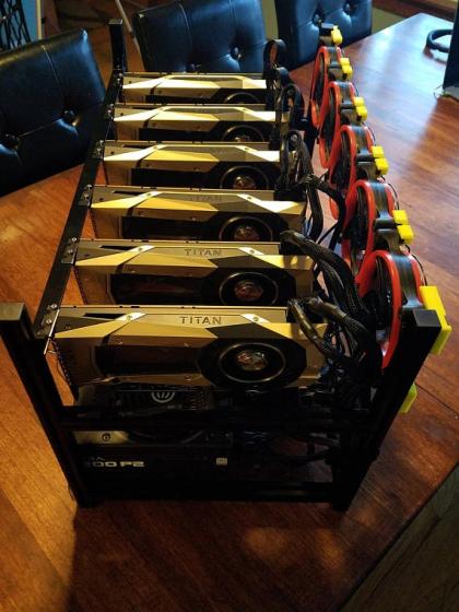 Hot New !   6 Gpu 8 Gpu Titan V Mining Rig Bitcoin Ethereum Zcash - 